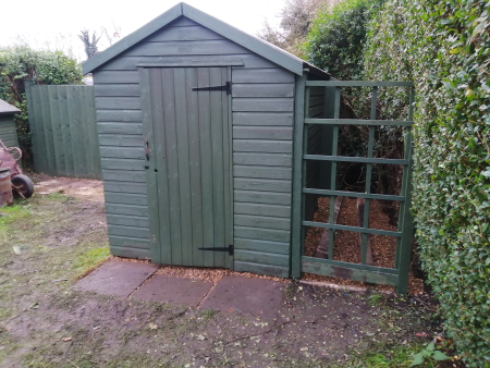 Repair of shed ... Repair of shed ...